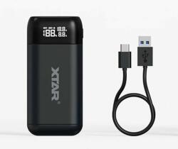  Xtar PB2SL kétcsatornás Lithium-Ion Li-Ion 18650 20700 21700 USB töltő és powerbank