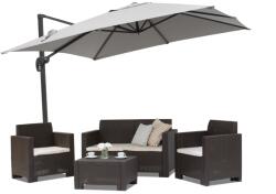 Garden Point Umbrelă de grădină gri Siena 3x3m Garden Point (GAP254)