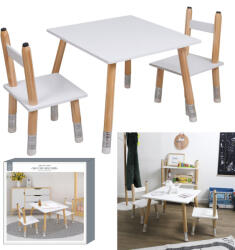  Set mobilier pentru copii alb, STUDY