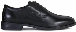 Geox bőr félcipő Gladwin fekete, férfi - fekete Férfi 42