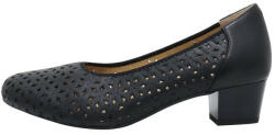 Karisma Pantofi dama, Karisma, JIJI20106A-01-N-Negru, casual, piele naturala, cu toc, negru (Marime: 38)