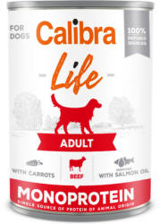  Akciós Calibra Dog Life Adult beef with carrots konzerv 400g