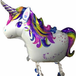 PartyDeco S. r. o Vidám sétáló lovacska, fólia lufi, 100 x 126 cm