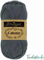 Scheepjes Catona 393 Charcoal - szén szürke pamut fonal - 50gramm