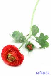  Boglárka szálas selyemvirág 50cm - Korall