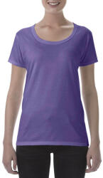 Gildan Mély nyakkivágású softstyle Női póló, Gildan GIL64550, rövid ujjú, Heather Purple-M