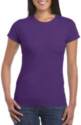 Gildan Softstyle Női póló, Gildan GIL64000, kereknyakú, rövid ujjú, Purple-L