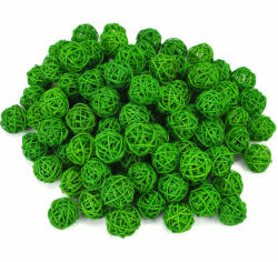 Vessző gömb zöld 3cm 100db/csomag - OKOSÁR!