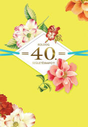  Cardex képeslap Boldog 40. születésnapot! , borítékkal (LUFI865334)