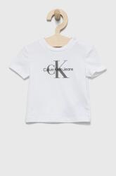 Calvin Klein gyerek póló fehér, nyomott mintás - fehér 62
