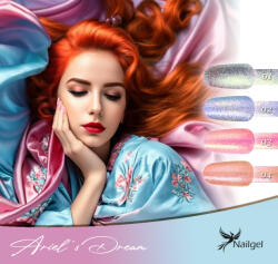  Ariel's Dream gél lakk kollekció 4 db géllakkal és ajándék margarétával