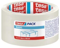 TESA TAPE Tesa 58572 Basic Csomagolószalag, átlátszó cimkézett 50m/48mm (58572-00000-01)