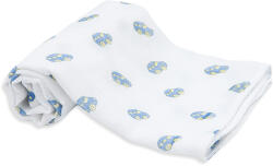 Scamp Set scutece din material textil, cu masinuta, 70x70 cm, 3 buc (TEPE_car)