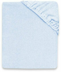 MimiNu Cearceaf cu elastic, Pentru pat 160x80 cm, Din terry, Material certificat Oeko Tex Standard 100, Light Blue (6426972022101)