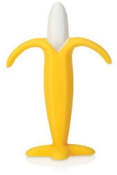 Nuby Jucarie de dentitie, Banana, Din silicon, 3 luni+ (ID6868)