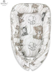 MimiNu Cosulet bebelus pentru dormit, Baby Cocoon 75x55 cm, Husa 100% bumbac, Safari Beige (6426972014045)