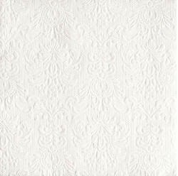 Ambiente AMB. 14004925 Elegance white dombornyomott papírszalvéta 40x40cm, 15db-os (8712159o97696)