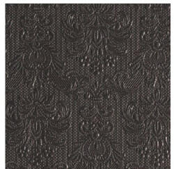 Ambiente AMB. 12511112 Elegance dark grey dombornyomott papírszalvéta 25x25cm, 15db-os (8712159142129)