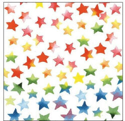 Ambiente AMB. 12509875 Colourful Stars mix papírszalvéta 25x25cm, 20db-os (8712159136524)