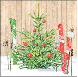 PPD PPD. C333001339 Christmas Skiing papírszalvéta 33x33cm, 20 db-os (4o21766282727)