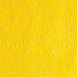 Ambiente AMB. 12505518 Elegance yellow dombornyomott papírszalvéta 25x25cm, 15db-os (871215911o34o)