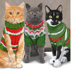 PPD PPD. C333001426 Sweater Cats papírszalvéta 33x33cm, 20db-os (4o21766282611)
