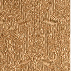Ambiente AMB. 12505513 Elegance bronz dombornyomott papírszalvéta 25x25cm, 15db-os (87121591o6237)