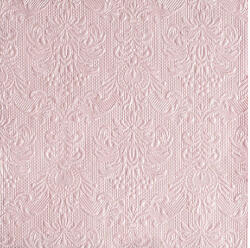 Ambiente AMB. 14005517 Elegance pearl pink dombornyomott papírszalvéta 40x40cm, 15db-os (8712159114966)