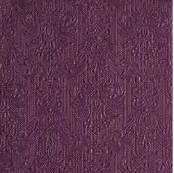 Ambiente AMB. 14005505 Elegance aubergine dombornyomott papírszalvéta 40x40cm, 15db-os (8712159o991o2)
