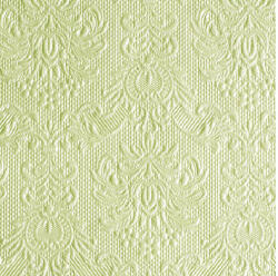 Ambiente AMB. 12506922 Elegance pearl green dombornyomott papírszalvéta 25x25cm, 15db-os (87121591o7869)