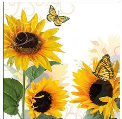 Ambiente AMB. 12510115 Sunny Butterfly papírszalvéta 25x25cm, 20db-os (871215914o576)