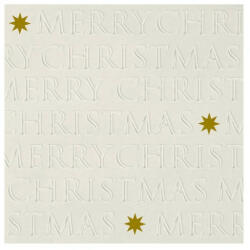 PPD PPD. C333102514 Christmas letters off white papírszalvéta 33x33cm, 20 db-os (4o21766295314)