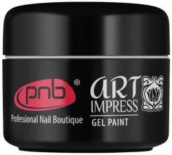 PNB Gel-vopsea pentru unghii - PNB UV/LED Art Impress Gel Paint 02 - Black