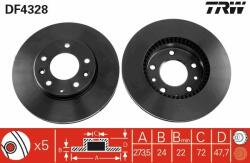 TRW Disc frana TRW DF4328 (DF4328) - automobilus