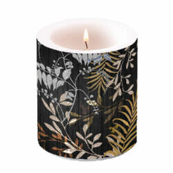 Ambiente Luxury Leaves black 10x10 cm