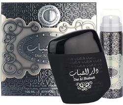 Apa de parfum Ard Al Zaafaran Set cadou DAR AL SHABAB 100ml + Deodorant Spray 100ml, Barbati, 100ml