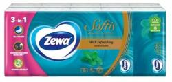 Zewa Papírzsebkendő ZEWA Softis Menthol Breeze 4 rétegű 10x9 darabos (53524) - robbitairodaszer