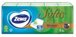 Zewa Papírzsebkendő ZEWA Softis Protect 4 rétegű 10x9 darabos (830377) - robbitairodaszer