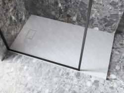 Besco Vexo Ultraslim, kőhatású, szögletes 90x170 cm zuhanytálca, fehér + szifonnal együtt