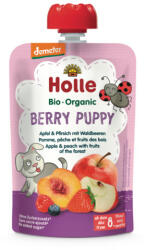 Holle Bio Berry Puppy - Tasak alma, őszibarack erdei gyümölcsökkel 100 g