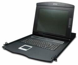 PLANET kvm-210-08m kvm превключвател Монтаж в сървърен шкаф Черен (kvm-210-08m)