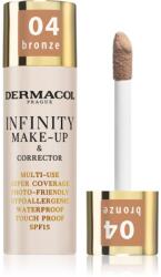 Dermacol Infinity fond de ten cu acoperire ridicată SPF 15 culoare 04 Bronze 20 g