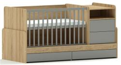 Brendon Lux Multi 5in1 Grey-Natural kiságy