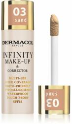 Dermacol Infinity високо покривен фон дьо тен SPF 15 цвят 03 Sand 20 гр