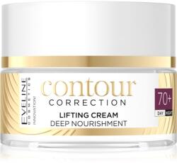 Eveline Cosmetics Contour Correction crema hranitoare cu efect de lifting 70+ 50 ml