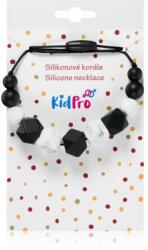 KidPro Silicone Necklace rágókagyöngyök Black & White