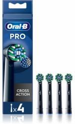 Oral-B PRO Cross Action csere fejek a fogkeféhez Black 4 db