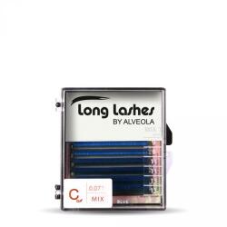 Long Lashes szempilla színes MIX pilla - KÉK C 0, 07-9-9-11-11-13-13mm (LLC307000-2) - alveolashop