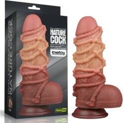 Lovetoy 9.5'' Dual layered Platinum Silicone Cock with Rope_B15O50_3 - pasiune - 246,38 RON Dildo
