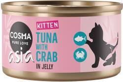 Cosma Cosma Asia Kitten în gelatină 6 x 85 g - Ton cu carne de crab
